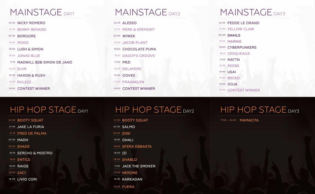 Line up NMF16