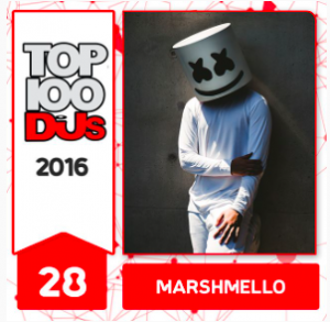 marshmello - #28 DJ Mag Top 100 DJs 2016