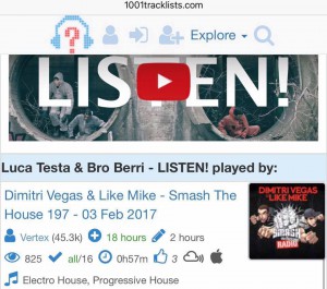 DV&LM support "Luca Testa & Bro Berri - Listen!"