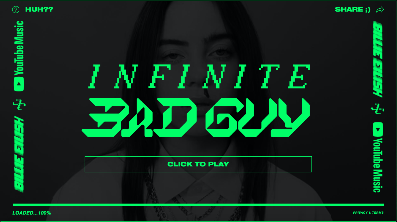 Infinite Bad Guy - Billie Eilish x YouTube Music