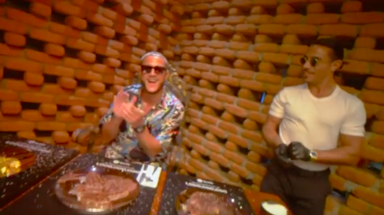 DJ Snake celebrating 3rd Spotify billon track with Nusr-et