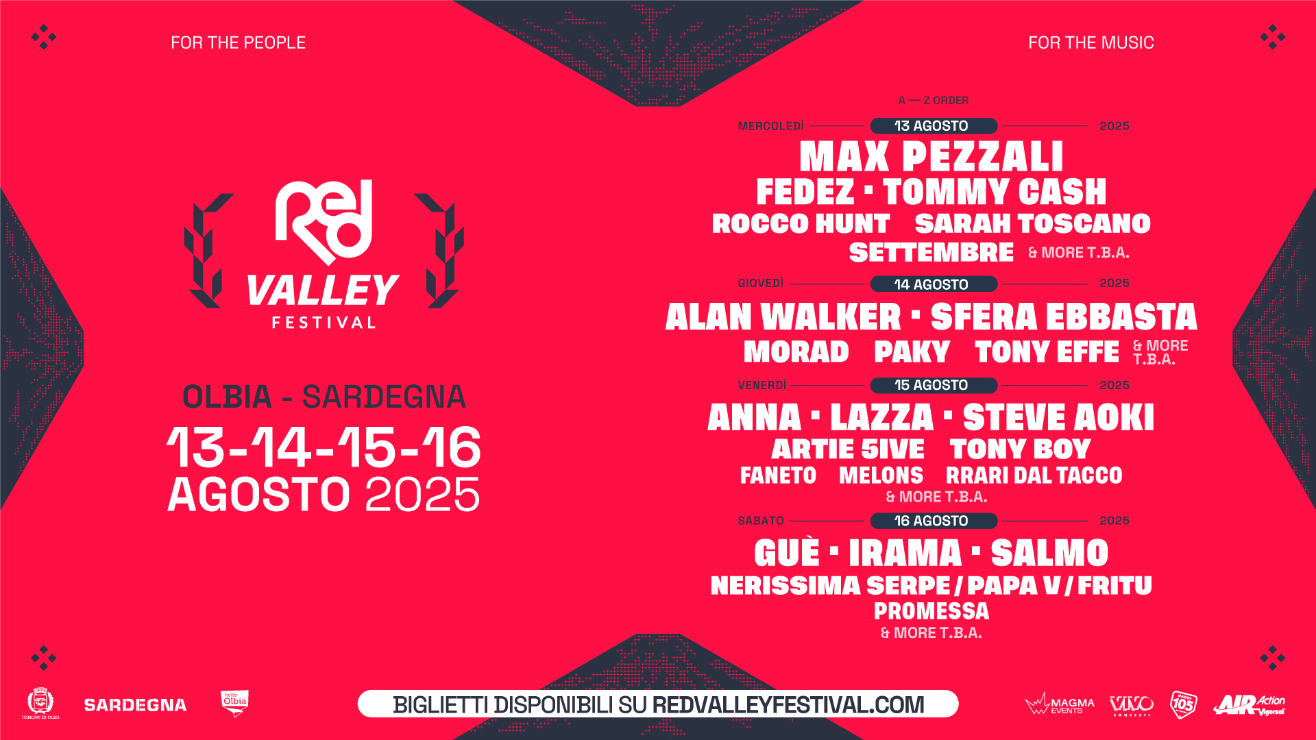Red Valley Festival 2025 - Olbia Arena