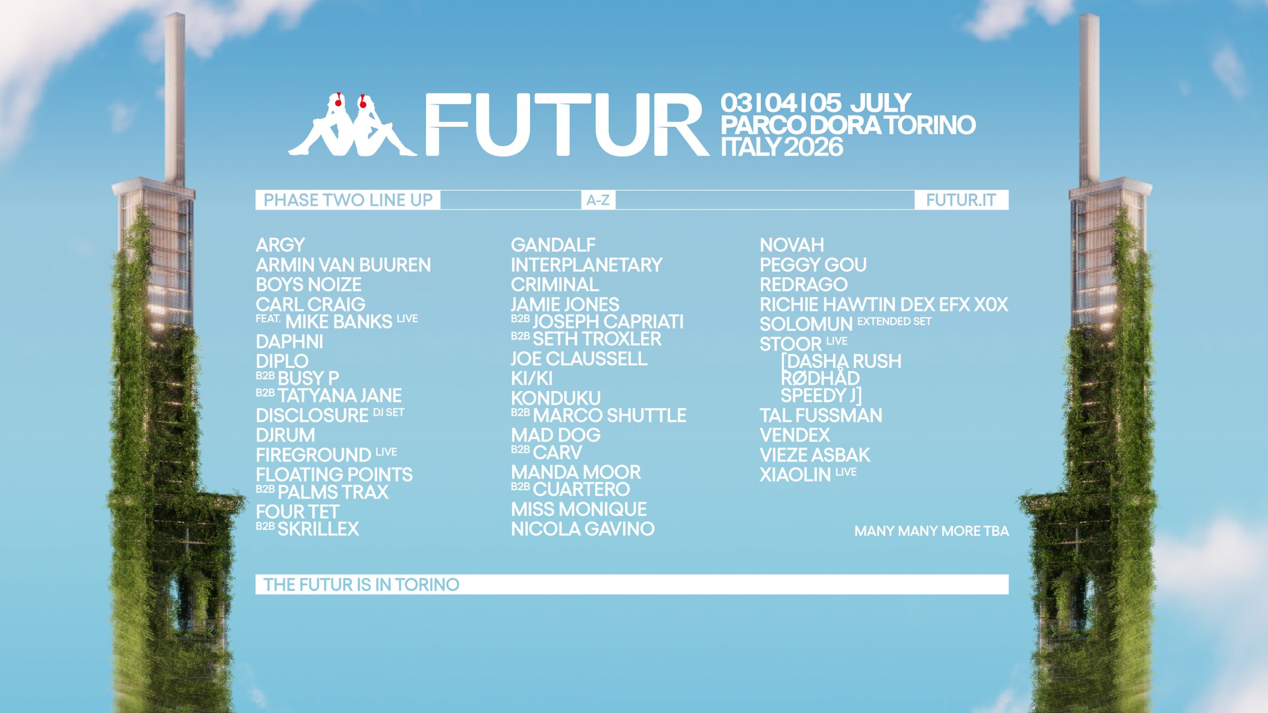 Kappa FuturFestival 2026 - Phase Two Line-up