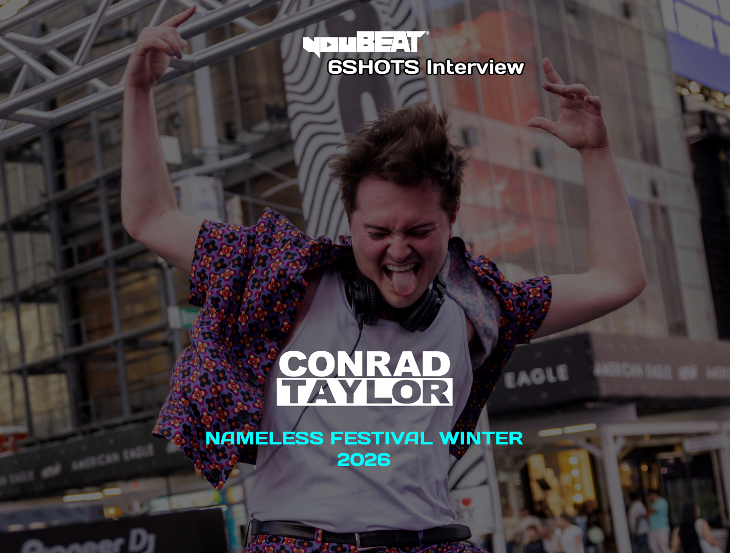 YouBeat 6Shots interview Conrad Taylor @ Nameless Festival Winter 2026