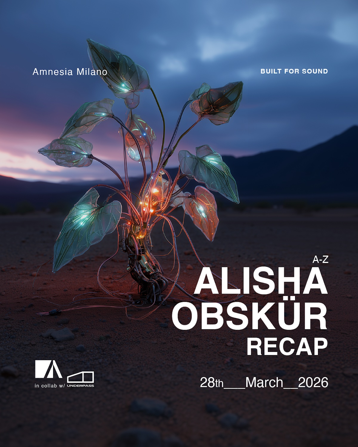 28.03.26 alisha @ amnesia milano - flyer