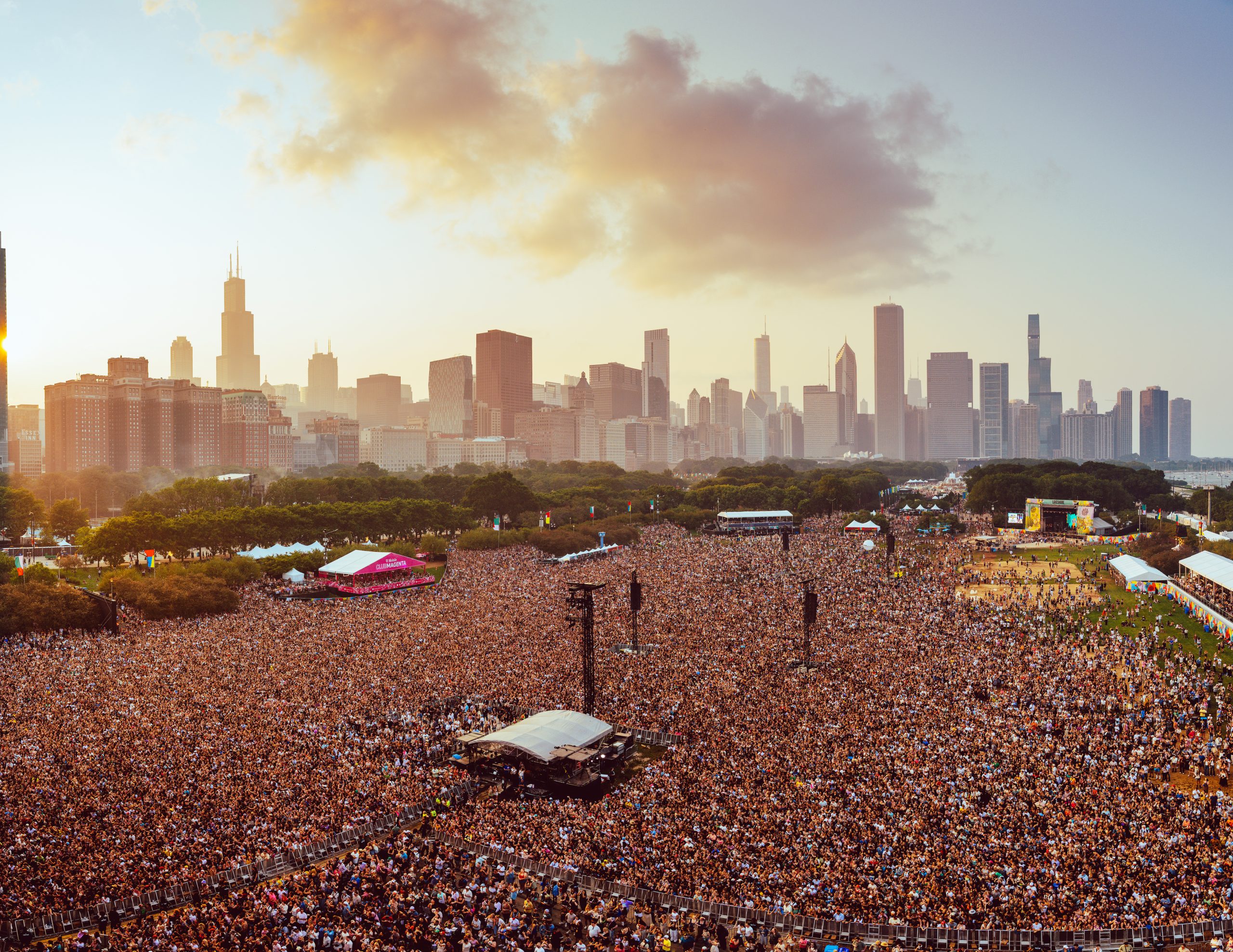 Lollapalooza 2025 Aerial